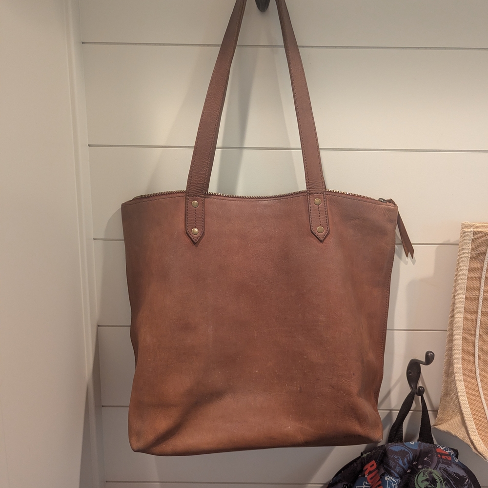 Brown Leather Tote Bag